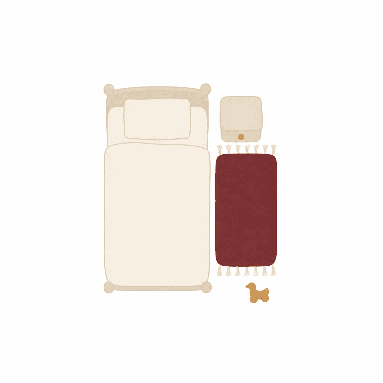 Petit tapis dans une chambre d’enfant